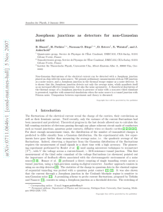 Josephson junctions as detectors for non