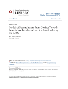 From Conflict Towards Peace in Northern Ireland and South Africa
