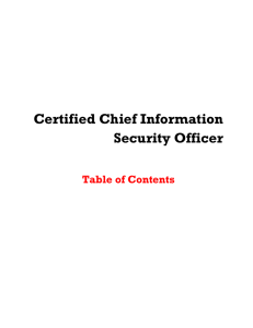 CCISO Table of Contents - EC