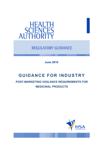 GUIDELINES FOR DRUG SAFETY REPORTING