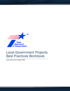Local Government Projects Best Practices Workbook