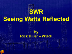 SWR Seeing Watts Reflected by W5RH