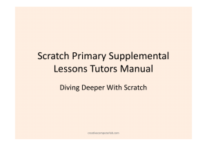 Scratch 10 Lesson Plan