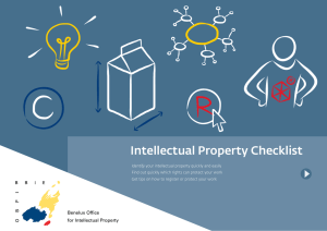 IP Checklist - Benelux Office for Intellectual Property