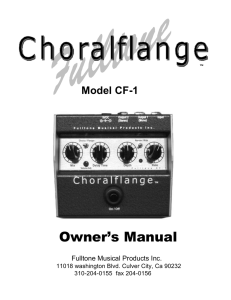 ChoralFlange Manual