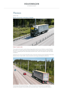 2016-07-06 World`s first electric road opens in Sweden Watch