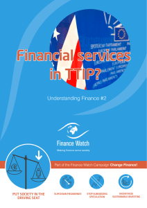 Financial services in TTIP?