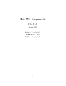 Math 2280 - Assignment 6