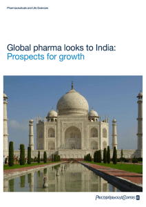 Global pharma looks to India: Prospects for growth