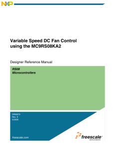 DRM079, Variable Speed DC Fan Control using the MC9RS08KA2