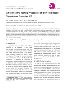 A Study on the Testing Procedures of IEC 61850 Based Transformer