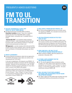 FM to UL Transition FAQ - Spectrum Communications