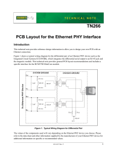 PCB Layout for the Ethernet PHY Interface