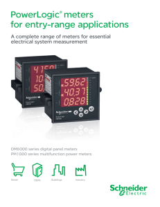 PowerLogic® meters for entry