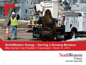 NorthWestern Energy – Serving a Growing Montana