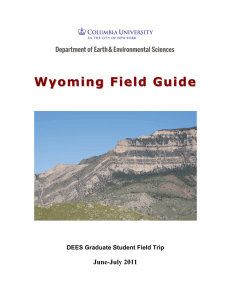 Wyoming Field Guide - Earth and Environmental Sciences