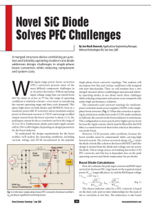 Novel SiC Diode Solves PFC Challenges