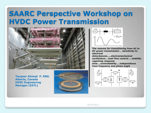SAARC Perspective Workshop on HVDC Power Transmission