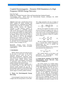 Coupled Electromagnetic – Dynamic FEM Simulation of a