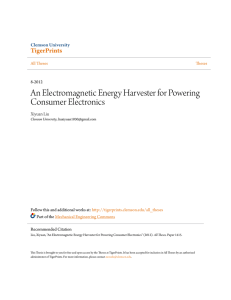 An Electromagnetic Energy Harvester for Powering