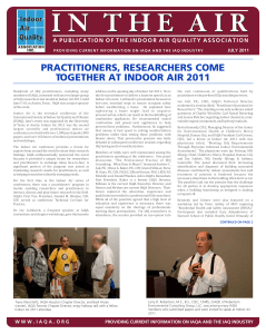 In The Air - July 2011 - The Indoor Air Quality Association