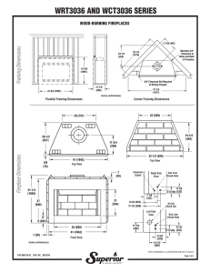 Specification Sheet - WRT/WCT3036 Wood