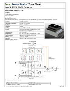 SmartPower Stack 50kW DC-DC L1 Spec Sheet