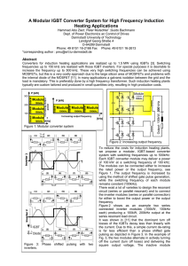 A Modular IGBT Converter System for High Frequency Induction