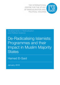 De-Radicalising Islamists: Programmes and their Impact in