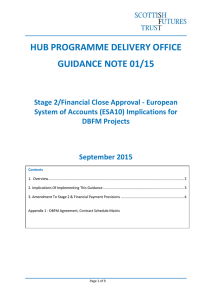 HUB PROGRAMME DELIVERY OFFICE GUIDANCE NOTE 01/15