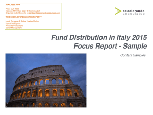 Fund Distribution in Italy 2015