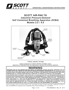 WARNING - Scott Safety