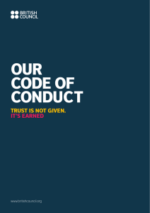 our Code of ConduCT