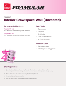 Interior Crawlspace Wall (Unvented)