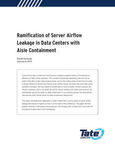 Ramification of Server Airflow Leakage in Data Centers with Aisle