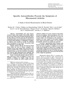 Specific autoantibodies precede the symptoms of