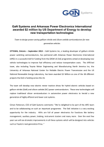 GaN Systems and Arkansas Power Electronics International