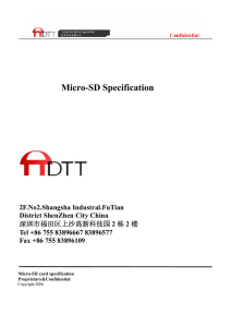 Micro-SD Specification