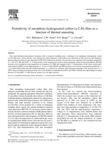 Permittivity of amorphous hydrogenated carbon (a