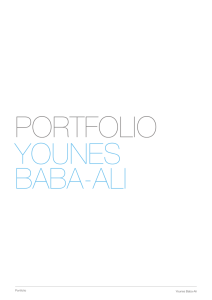 Portfolio Younes Baba-Ali
