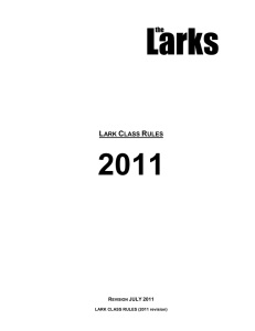 lark class rules - Lark Class Owners Association