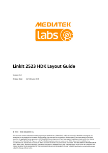 LinkIt 2523 HDK Layout Guide