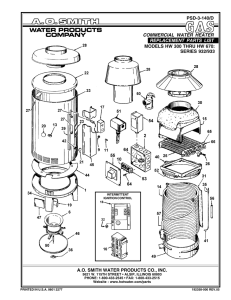 psd-3-140/d commercial water heater replacement parts list