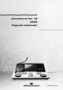 AD629 Diagnostic Audiometer