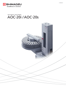 AOC-20i / AOC-20s - Shimadzu Scientific Instruments