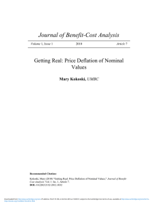 Getting Real: Price Deflation of Nominal Values
