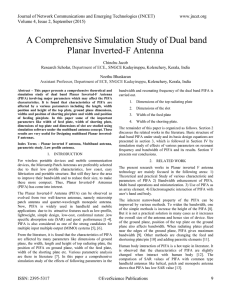 A Comprehensive Simulation Study of Dual band Planar