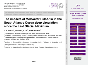 South Atlantic Ocean deep circulation