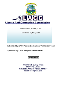 Submitted By: LACC Assets [Declaration] Verification Team