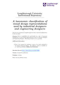 A Taxonomic Classification of Visual Design Representati
